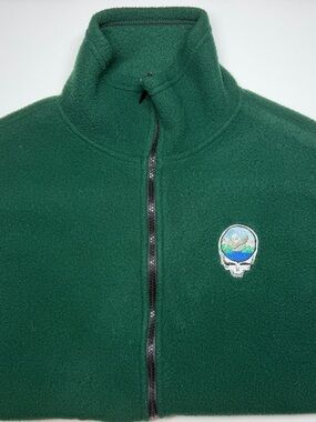 Colorado Timberline Dark Green Fleece Vest – Men’s M – Steal Your Face Patch